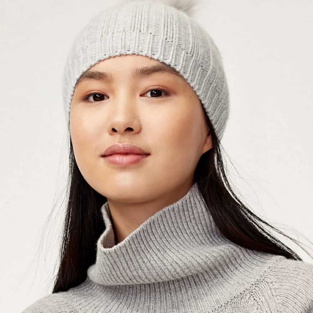 Auxiliary Cashmere Pom Beanie - Picture 2 of 2